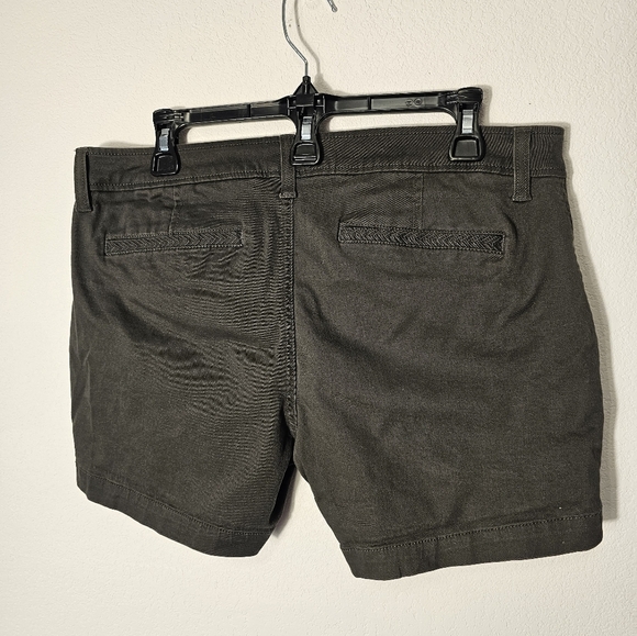 Market & Spruce Stitch Fix Charcoal Cotton Blend Shorts Women's Size 12 - Picture 6 of 7